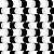 Papel Adesivo Geométrico Curvas Preto e Branco - Imagem 1