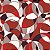 Papel Adesivo Geométrico Círculos Mesclados Vermelhos - Imagem 1