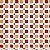 Papel Adesivo Geométrico Quadradinhos vermelho e Salmão - Imagem 1