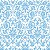 Papel Adesivo Arabesco Azul e Branco - Imagem 1