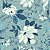Papel Adesivo Floral Azul e Branco - Imagem 1
