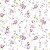 Papel Adesivo Floral Raminhos Lilás - Imagem 1