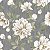 Papel Adesivo Floral Cinza Escuro 01 - Imagem 1