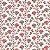 Papel Adesivo Floral Vermelho e Roxo - Imagem 1