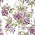 Papel Adesivo Floral Lilás Com Fundo Branco 02 - Imagem 1