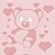 Papel Adesivo Infantil Urso Rosa - Imagem 1
