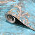 Papel de Parede Arabesco Azul Turquesa e Dourado Rolo com 10 Metros - Imagem 1