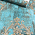 Papel de Parede Arabesco Azul Turquesa e Dourado Rolo com 10 Metros - Imagem 4