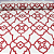 Papel de Parede Geométrico Vermelho Rolo com 10 Metros - Imagem 6