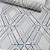 Papel de Parede Geométrico Branco e Azul Rolo com 10 Metros - Imagem 6