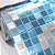 Papel de Parede Pastilhas Azul e Prata Rolo com 10 Metros - Imagem 2