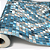 Papel de Parede Pastilhas Azul e Prata Rolo com 10 Metros - Imagem 3
