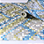 Papel de Parede Pastilhas Azul, Dourado e Prata Rolo com 10 Metros - Imagem 4