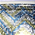 Papel de Parede Pastilhas Azul, Dourado e Prata Rolo com 10 Metros - Imagem 6