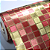 Papel de Parede Pastilhas Dourado e Vermelho Rolo com 10 Metros - Imagem 2