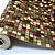 Papel de Parede Pastilhas Dourado e Vermelho Rolo com 10 Metros - Imagem 3