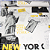 Papel de Parede New York Branco, Preto e Amarelo Rolo com 10 Metros - Imagem 5