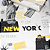 Papel de Parede New York Branco, Preto e Amarelo Rolo com 10 Metros - Imagem 6