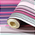 Papel de Parede Listrado em Tons de Rosa e Roxo Rolo com 10 Metros - Imagem 2