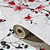 Papel de Parede Floral Branco e Rosa Rolo com 10 Metros - Imagem 1