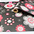 Papel de Parede Floral Cinza Escuro e Rosa Rolo com 10 Metros - Imagem 5