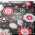 Papel de Parede Floral Cinza Escuro e Rosa Rolo com 10 Metros - Imagem 8