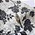 Papel de Parede Importado Floral Preto e Branco com 10 Metros - Imagem 7