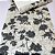 Papel de Parede Importado Floral Preto e Branco com 10 Metros - Imagem 3