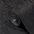 Papel de Parede Arabesco em Tom de Preto com Brilho Rolo com 10 Metros - Imagem 2