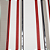 Papel de Parede Listrado Bege Vermelho e Branco Rolo com 10 Metros - Imagem 1