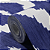 Papel de Parede Geométrico Azul Escuro e Branco Rolo com 10 Metros - Imagem 3