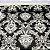 Papel de Parede Arabesco em Tons de Branco e Preto Rolo com 10 Metros - Imagem 6