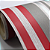 Papel de Parede Listrado Tons de Cinza e Vermelho Rolo com 10 Metros - Imagem 2