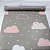 Papel Adesivo Infantil Nuvens Cinza com Rosa Rolo com 10 Metros - Imagem 6