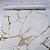 Papel Adesivo Mármore Branco e Dourado Rolo com 10 Metros - Imagem 6