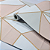 Papel Adesivo Geométrico Rosa Branco e Dourado Rolo com 10 Metros - Imagem 3