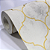 Papel de Parede Geométrico Tons de Creme e Dourado Rolo com 10 Metros - Imagem 2