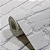 Papel de Parede Tijolinho Branco Padrão Rolo com 10 Metros - Imagem 3