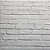 Papel de Parede Tijolinho Branco Padrão Rolo com 10 Metros - Imagem 1