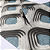 Papel de Parede Geométrico 3D Tons de Cinza e Azul Rolo com 10 Metros - Imagem 4