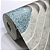 Papel de Parede Geométrico 3D Tons de Cinza e Azul Rolo com 10 Metros - Imagem 2