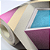 Papel de Parede Geométrico 3D Tons de Rosa e Azul Rolo com 10 Metros - Imagem 2
