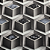 Papel de Parede Geométrico 3D Tons Escuros  Rolo com 10 Metros - Imagem 1