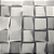 Papel de Parede Geométrico 3D Off White Rolo com 10 Metros - Imagem 1