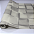 Papel de Parede Geométrico 3D Off White Rolo com 10 Metros - Imagem 3