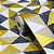 Papel de Parede Geométrico Tons de Amarelo e Preto Rolo com 10 Metros - Imagem 3