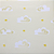 Papel de Parede Infantil Nuvens Fundo Amarelo Rolo com 10 Metros - Imagem 1