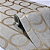 Papel de Parede Geométrico Cinza e Dourado Rolo com 10 Metros - Imagem 4