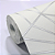 Papel de Parede Geométrico Tons de Branco e Prata Rolo com 10 Metros - Imagem 2