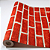 Papel de Parede Tijolinhos em Tom de Vermelho Rolo com 10 Metros - Imagem 4